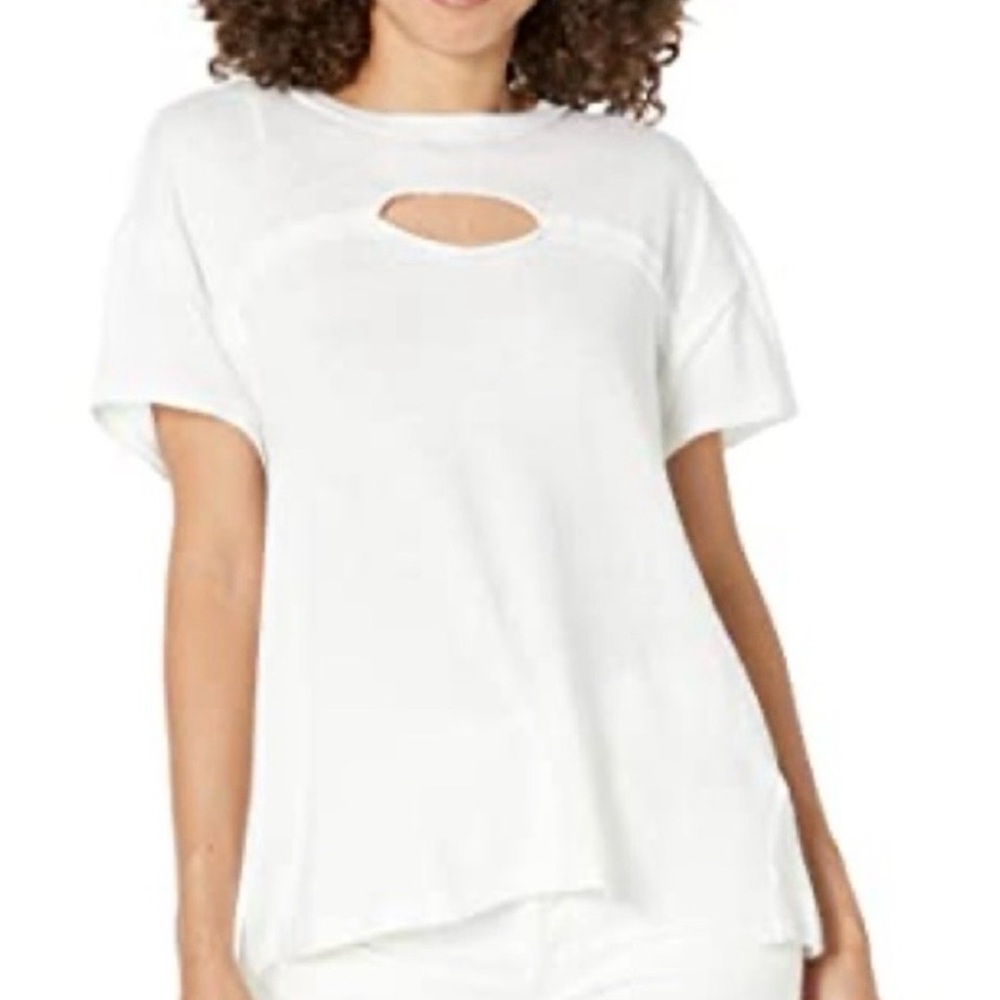 NWT We The Free white cut out Oversized Tee